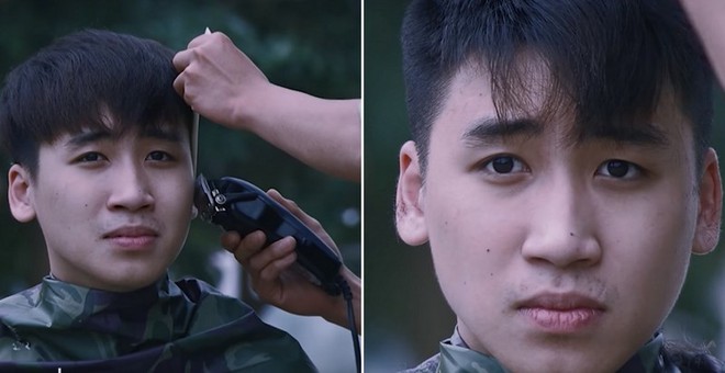 Phản ứng kh&oacute; đỡ của Huy Cung, Vương Anh Ole, Khắc Việt khi hi sinh m&aacute;i t&oacute;c trong Sao nhập ngũ - Ảnh 3.