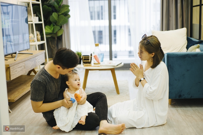 Kiên Hoàng - Heo Mi Nhon: Bình thường đã đáng yêu, có thêm em bé thì thành gia đình cute nhất quả đất! - Ảnh 1.