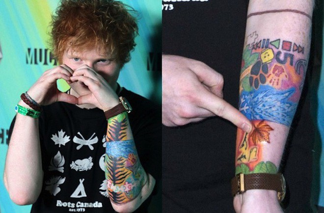 Những hình xăm của Ed Sheeran