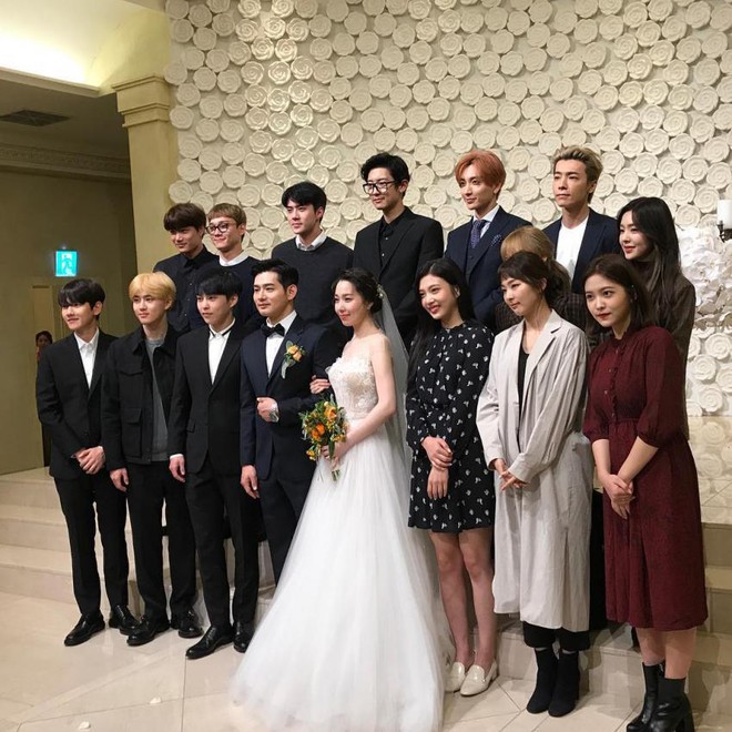 Đám cưới huấn luyện viên thanh nhạc nhà SM: Trai xinh gái đẹp EXO, Red Velvet, Super Junior nô nức đến dự - Ảnh 10.