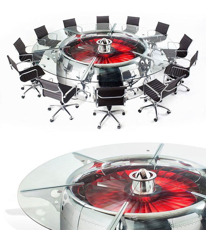 Chi&ecirc;m ngưỡng 20 m&oacute;n đồ nội thất ấn tượng được t&aacute;i chế từ m&aacute;y bay hỏng - Ảnh 31.