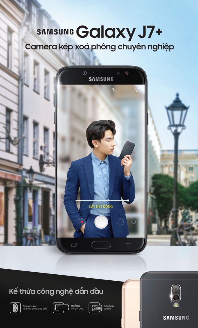 Samsung ra mắt Galaxy J7+ tại Việt Nam: có camera kép xóa phông, giá 8,69 triệu đồng - Ảnh 1.