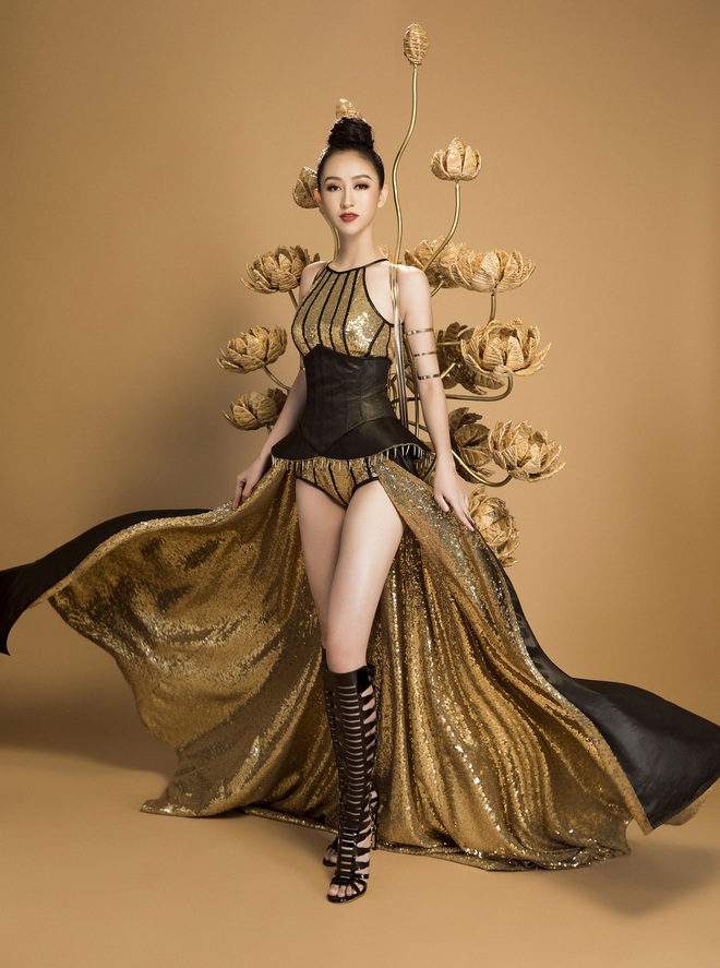 Không phải Áo dài, đây mới là trang phục truyền thống mà Hà Thu lựa chọn để tranh tài tại Miss Earth 2017 - Ảnh 8.