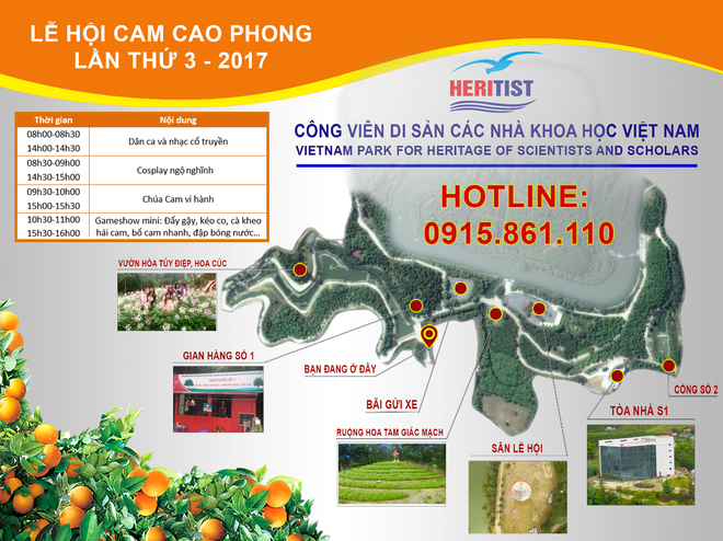 Rực nở sắc hoa chào đón lễ hội Cam Cao Phong lần thứ 3 tại Heritist Park - Ảnh 1.