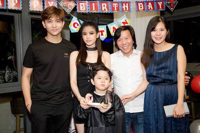 Trương Quỳnh Anh hoá miêu nữ gợi cảm, cùng Tim tổ chức sinh nhật cho con trai - Ảnh 11.