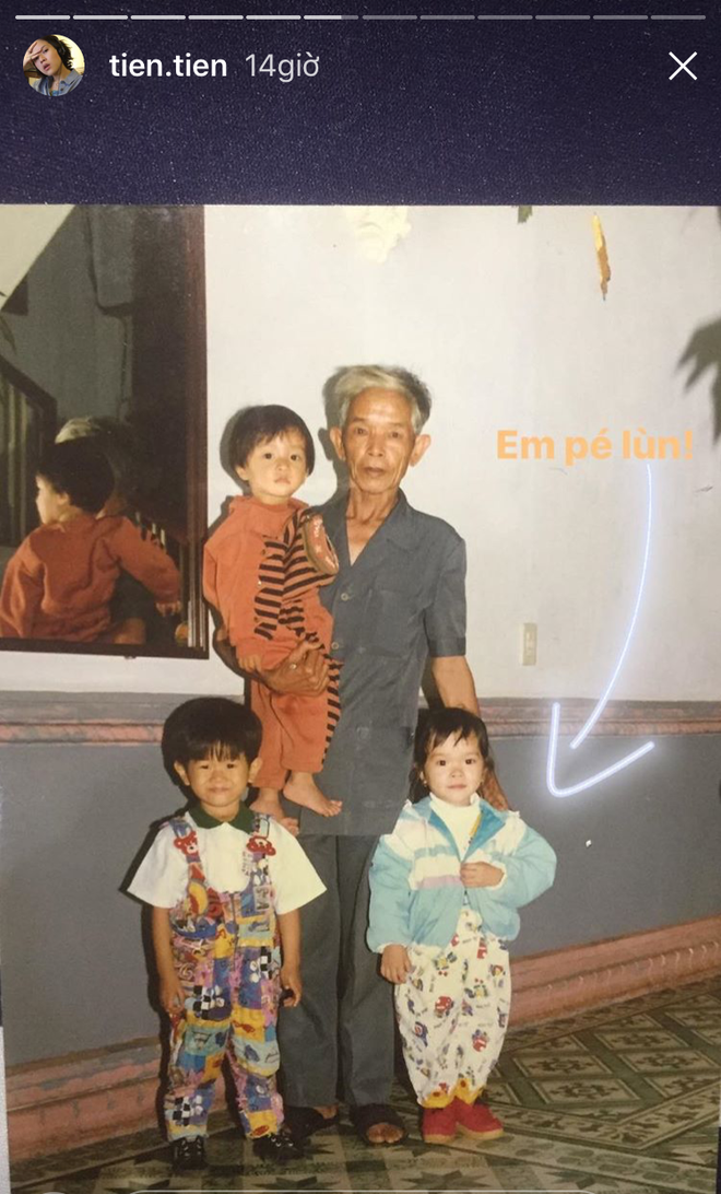 Tr&aacute;i ngược vẻ c&aacute; t&iacute;nh hiện tại, Ti&ecirc;n Ti&ecirc;n g&acirc;y ch&uacute; &yacute; khi khoe ảnh ng&agrave;y b&eacute; cực b&aacute;nh b&egrave;o! - Ảnh 1.