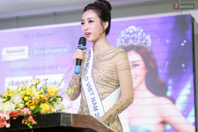 Cận cảnh nhan sắc Hoa hậu Mỹ Linh trước thềm lên đường đi thi Miss World 2017 - Ảnh 1.