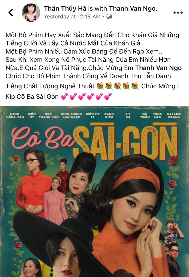 Tăng Thanh Hà, Lương Mạnh Hải và nhiều sao Việt đồng loạt khen ngợi Cô Ba Sài Gòn hết lời - Ảnh 18.