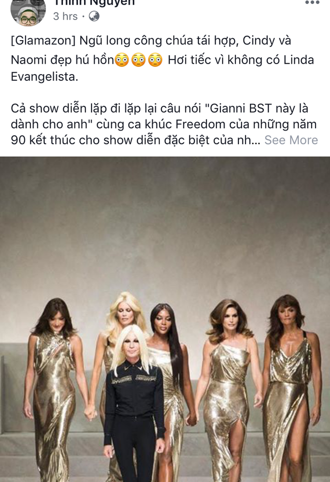 Hội chị em bạn d&igrave; si&ecirc;u mẫu huyền thoại từ thời bố mẹ m&igrave;nh đ&atilde; quy tụ đầy đủ tr&ecirc;n s&agrave;n diễn Versace - Ảnh 8.