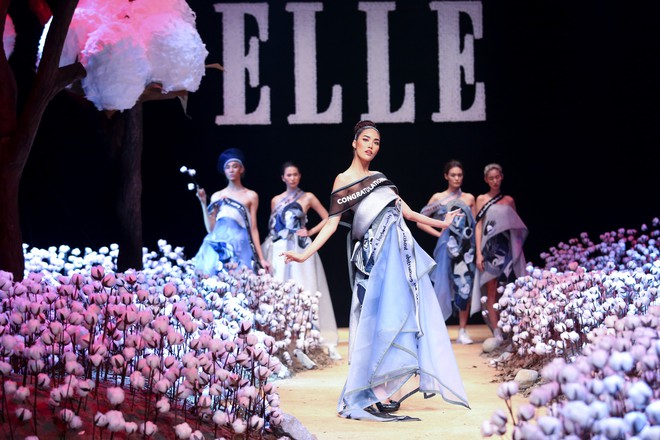 Cong cớn lại kiêu kỳ, Mợ Tư Rình Lan Khuê đăng quang luôn trên sân khấu Elle Fashion Show! - Ảnh 2.