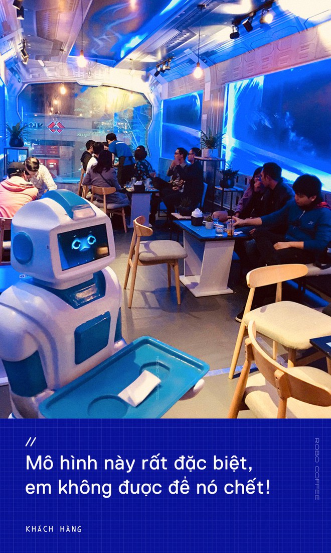 Chàng trai 8X mở quán cafe robot độc đáo ngay giữa Hà Nội - Ảnh 2.