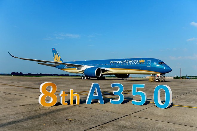Cận cảnh si&ecirc;u m&aacute;y bay A350-900 thứ 8 của h&atilde;ng h&agrave;ng kh&ocirc;ng Vietnam Airlines - Ảnh 1.
