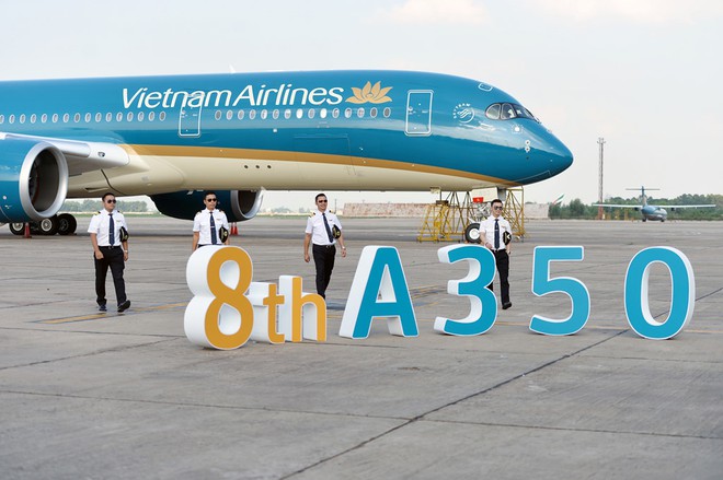 Cận cảnh siêu máy bay A350-900 thứ 8 của hãng hàng không Vietnam Airlines - Ảnh 9.