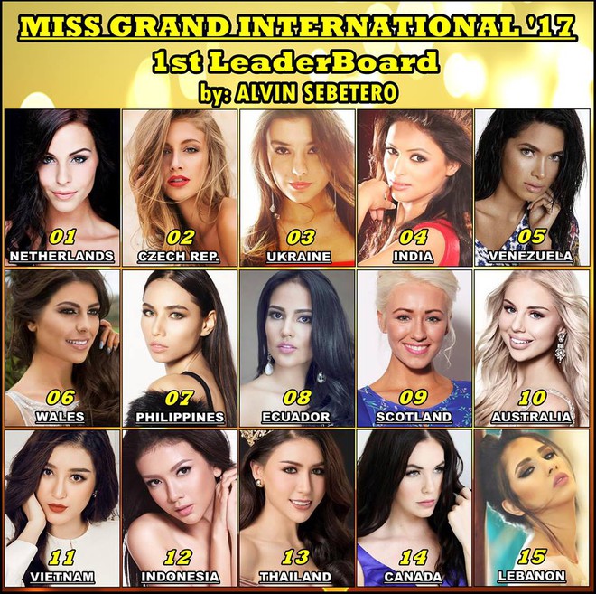 Lộ diện những đối thủ đáng gờm của Huyền My tại Miss Grand International 2017 - Ảnh 1.