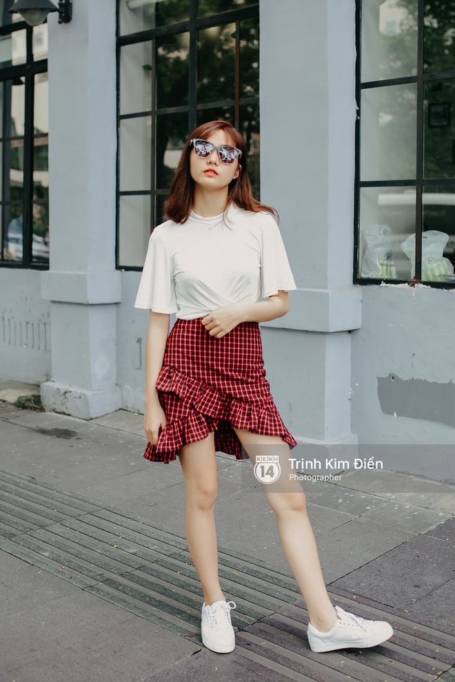 Street style 2 miền: Nóng như thế này diện đồ ngắn khoe chân, khoe style chất là nhất! - Ảnh 1.