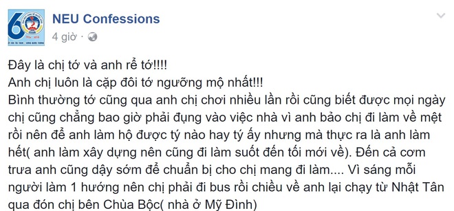 Em vợ lên mạng khen anh rể: Sáng dậy sớm nấu cơm mang đi làm - tối xung phong rửa bát, giặt đồ cho vợ! - Ảnh 1.