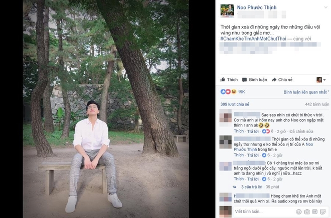 Noo Phước Thịnh h&eacute; lộ t&ecirc;n b&agrave;i h&aacute;t mới, sẵn s&agrave;ng trở lại đường đua Vpop th&aacute;ng 9 - Ảnh 1.