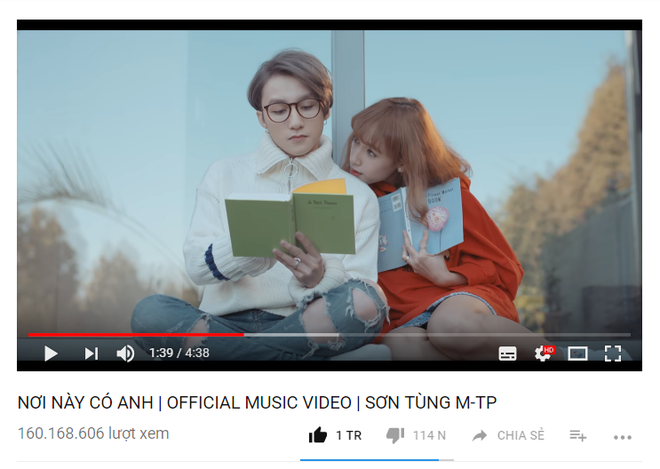 10 MV Vpop ra mắt trong năm 2017 giữ ng&ocirc;i vương về lượt xem tr&ecirc;n Youtube - Ảnh 3.