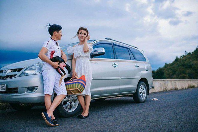 Ảnh cưới của chú rể mê gà chọi, chụp kiểu gì cũng được miễn là phải có gà - Ảnh 8.