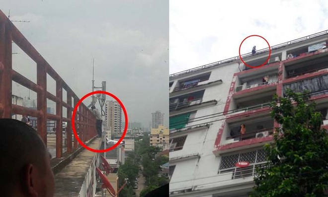 Thái Lan: Bạn thân đi lấy vợ, thầy giáo đòi nhảy tự tử từ tầng 9 tòa nhà cao tầng - Ảnh 1.