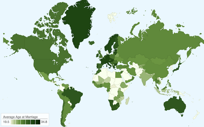 24,6 là độ tuổi trung bình kết hôn ở Việt Nam, còn các nước khác, bao nhiêu tuổi cưới là phù hợp? - Ảnh 1.