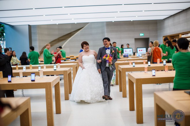 Bộ ảnh cưới của cặp đôi fan cuồng Apple tại Apple Store gây sốt - Ảnh 6.