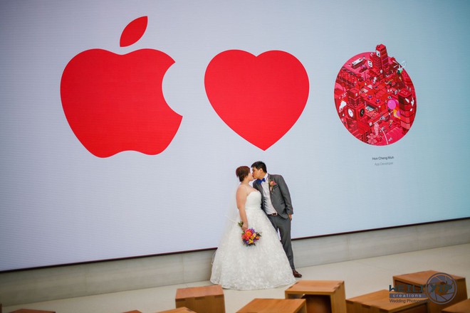 Bộ ảnh cưới của cặp đôi fan cuồng Apple tại Apple Store gây sốt - Ảnh 7.
