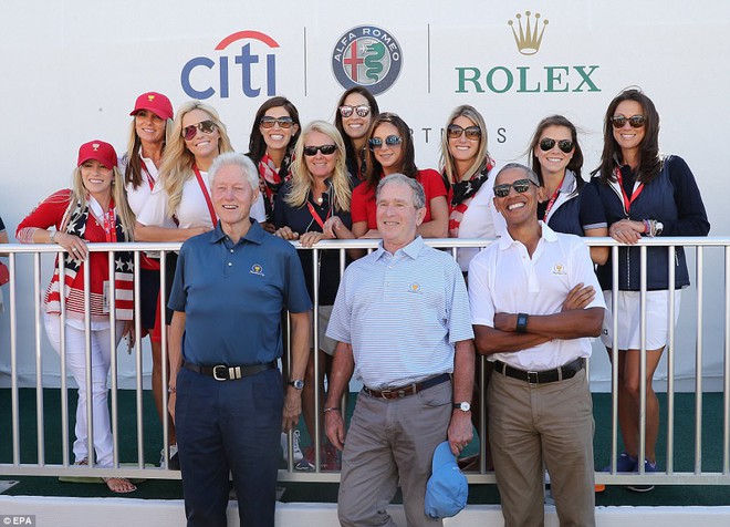 3 vị cựu Tổng thống Mỹ hội ngộ trong giải golf Presidents Cup, c&ograve;n Tổng thống Donald Trump đang ở đ&acirc;u? - Ảnh 2.