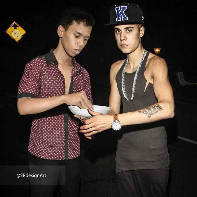 Anh chàng khuấy đảo cộng đồng mạng, trở thành bạn thân của Bruno Mars và Justin Bieber nhờ... tài photoshop - Ảnh 3.