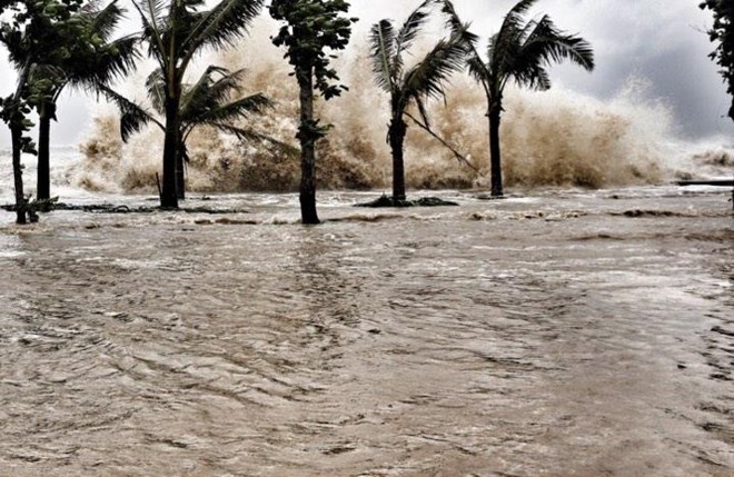 [ẢNH] Bão số 10 vào bờ: Bãi biển Sầm Sơn tan hoang trong sóng dữ - Ảnh 10.