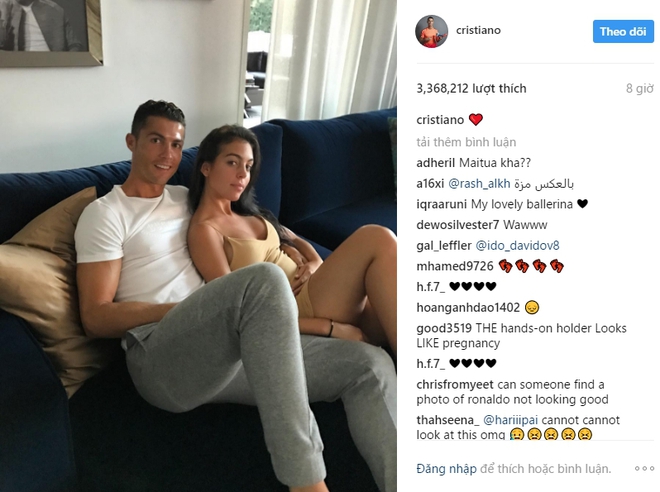 Ronaldo tình cảm ôm eo Georgina trong lần đầu khoe bạn gái trên Instagram - Ảnh 2.