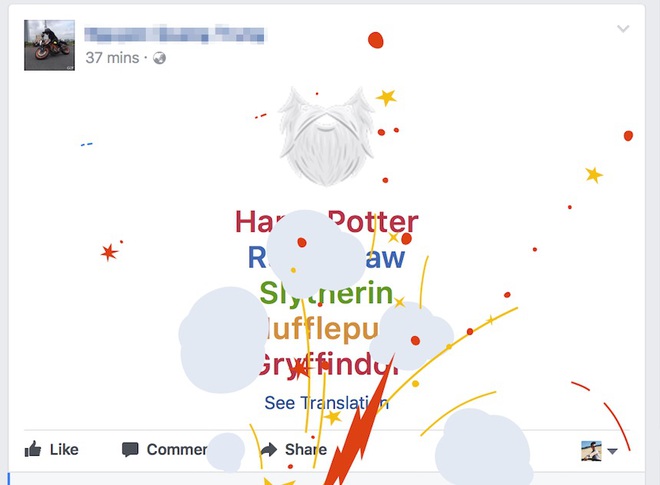 Để kỷ niệm 20 năm ra mắt Harry Potter, Facebook đã cho chúng ta làm phép ngay trên News Feed - Ảnh 1.