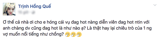 Hồng Quế bất ngờ dùng từ sửu nhi để ám chỉ hành động ghen tuông của vợ Việt Anh - Ảnh 1.