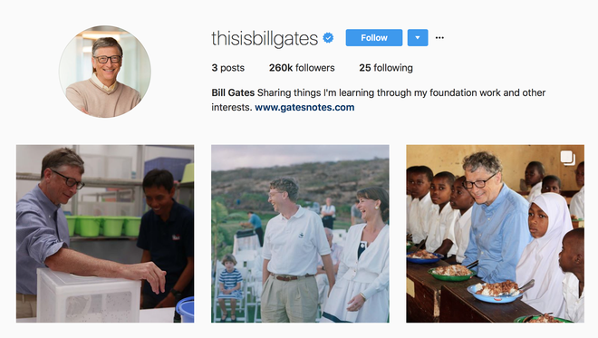 Bill Gates vừa dùng Instagram, bạn sẽ bất ngờ với tấm hình đầu tiên của ông ấy - Ảnh 1.