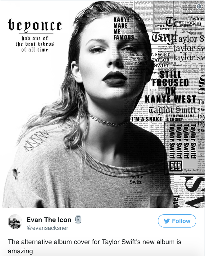Bìa album mới của Taylor Swift tạo nên cơn sốt ảnh chế Reputation - Ảnh 3.