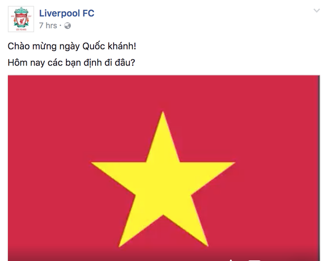 Chelsea, Liverpool và các đội bóng lớn chúc mừng Quốc khánh Việt Nam - Ảnh 1.