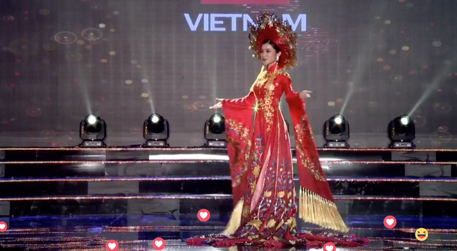 Clip: Huyền My mặc quốc phục hoành tráng, tỏa sáng trên sân khấu Miss Grand International 2017 - Ảnh 5.