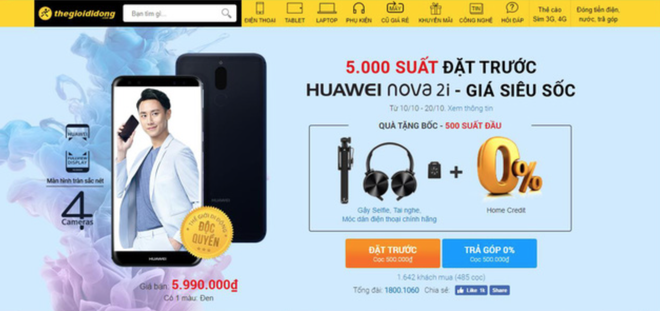 Đặt hàng Huawei nova 2i tại Thế giới Di động, nhận bộ quà tặng siêu chất - Ảnh 2.