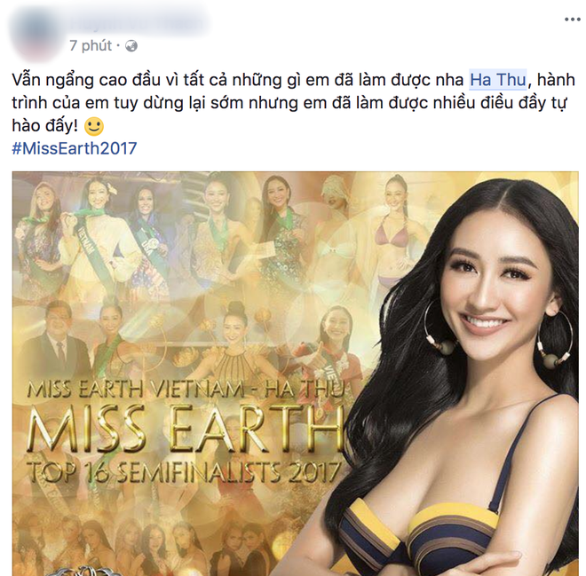 Cư dân mạng đồng loạt bày tỏ sự tiếc nuối khi Á hậu Hà Thu trượt khỏi Top 8 Miss Earth 2017 - Ảnh 2.