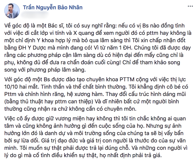 Đạo diễn phim “She was pretty”: Hoa hậu Đại dương Ngân Anh không chỉ sửa mũi mà còn chỉnh răng, xương hàm - Ảnh 1.