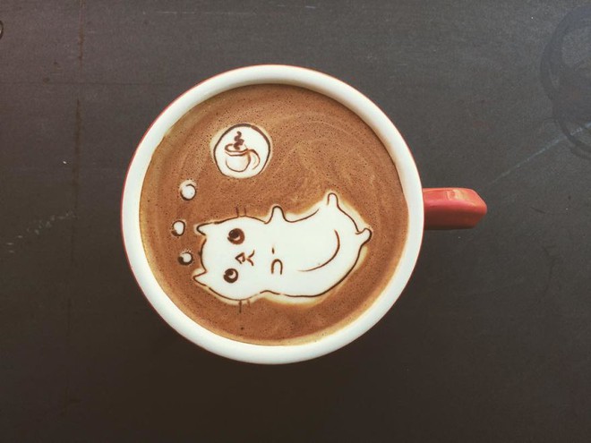 Triển lãm tranh hoạt hình cute trên những ly cà phê - Ảnh 5.