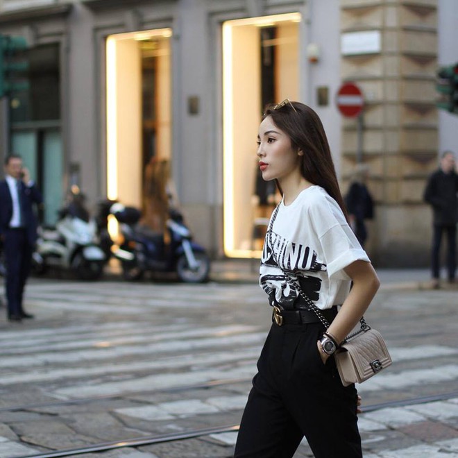 Cùng ở Milan mới thấy, Thanh Hằng và Kỳ Duyên quả có sự tương đồng khó tả về khoản street style - Ảnh 2.