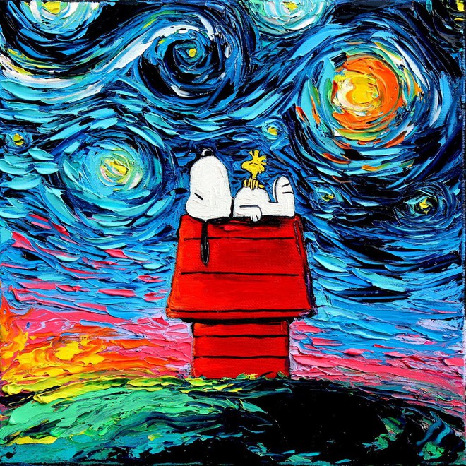 Những bức họa hiện đại được vẽ theo phong c&aacute;ch Van Gogh - Ảnh 15.