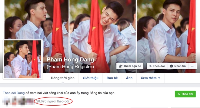 Hotboy cầm cờ trường Phan Đình Phùng lộ ảnh thời cấp 2, xuất hiện loạt tài khoản mạo danh trên Facebook - Ảnh 4.