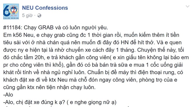 Gặp cô gái xinh đang khóc, chàng sinh viên chạy Grab có hành động ấm áp và cái kết bất ngờ cho cặp đôi! - Ảnh 1.