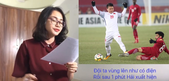 Cô gái kể lại chi tiết trận bán kết gay cấn của U23 Việt Nam chỉ bằng một bài hát - Ảnh 2.