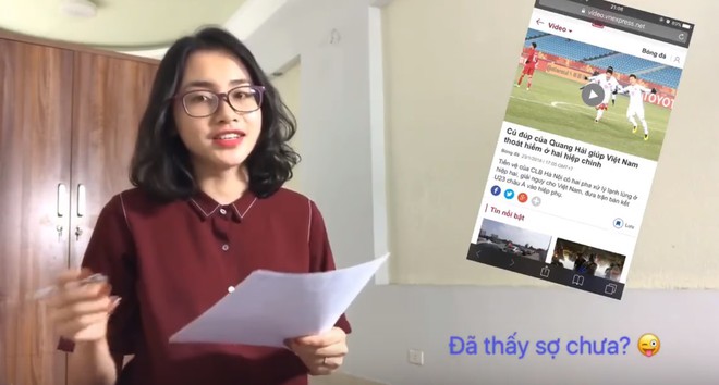 Cô gái kể lại chi tiết trận bán kết gay cấn của U23 Việt Nam chỉ bằng một bài hát - Ảnh 3.
