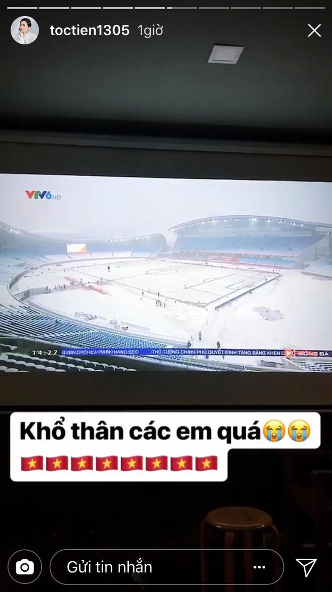 Nghệ sĩ Việt xót xa khi chứng kiến U23 Việt Nam thi đấu trong thời tiết giá lạnh, tuyết phủ kín sân - Ảnh 5.