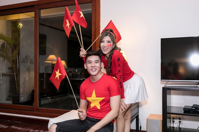 Cuồng nhiệt như Trang Pháp: Tổ chức sinh nhật kết hợp cổ vũ U23 Việt Nam - Ảnh 4.