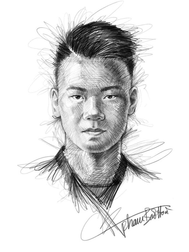 Trọn bộ tranh k&yacute; họa d&agrave;n cầu thủ cực phẩm U23 Việt Nam - Ảnh 33.